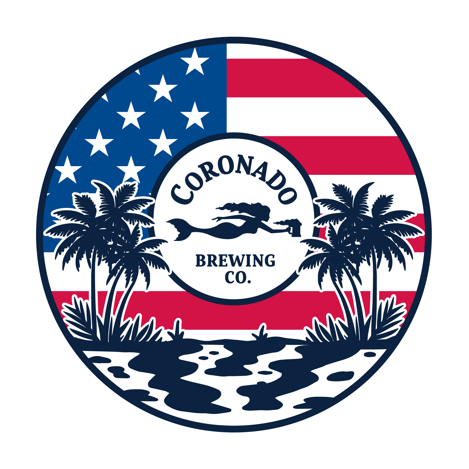 USA Stamp Circle